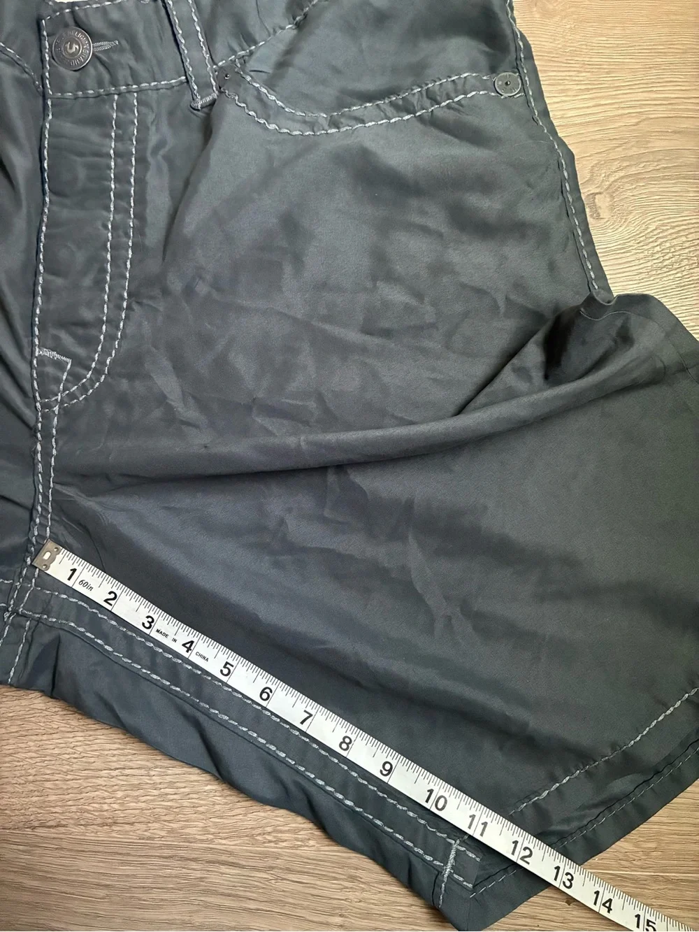 True Religion Men’s Size 40 5 Pocket Hybrid Shorts Swim Trunks Streetwear Y2K